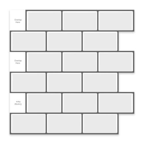 3D Faux Tiles DIY Wall Stickers Self-Adhesive Thick Wallpaper