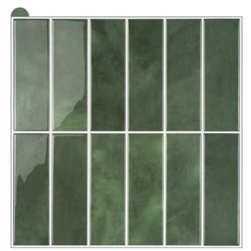 Peel and Stick Rectangular Grid Wall Tiles