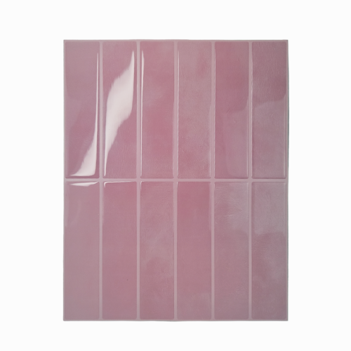 SKU_02_Dark pink Peel and Stick Backsplash Tile