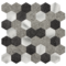 Best Seller Brown Hexagon Peel and Stick Composite Wall Tiles Home Decor Waterproof Backsplash Kitchen Self Adhesive Mosaic