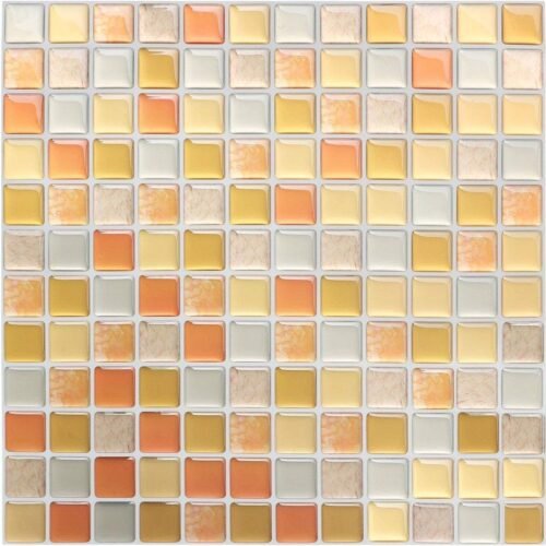 Decorative Wall Tile 3D Peel and Stick Self Adhesive Backsplash Mosaic Tile