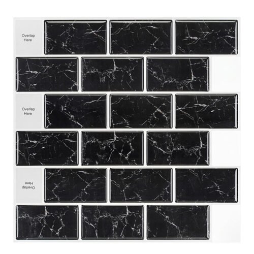 3D Faux Tiles DIY Wall Stickers Self-Adhesive Thick Wallpaper