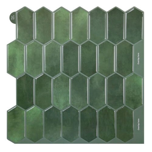 Hexagonal Peel and Stick Backsplash Wall Tiles