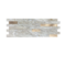 Best Price Peel and Stick Backsplash Wall Tile PVC Mixed Metal Wall Panel in Dark Beige for Kitchen Bathroom Home Decor
