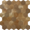 Best Seller Brown Hexagon Peel and Stick Composite Wall Tiles Home Decor Waterproof Backsplash Kitchen Self Adhesive Mosaic