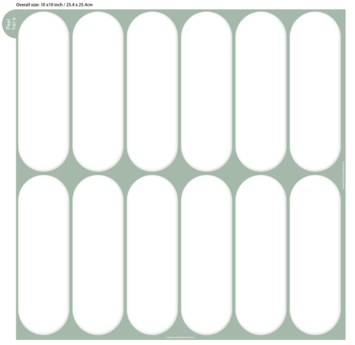New Arrival Smart Home Decor Peel and Stick Green Marble 3D Tile Kitchen Bathroom Backsplash 3D Wall Tile PU Waterproof