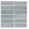Peel and Stick Rectangular Grid Wall Tiles