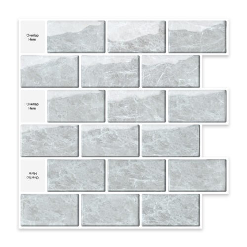 3D Faux Tiles DIY Wall Stickers Self-Adhesive Thick Wallpaper