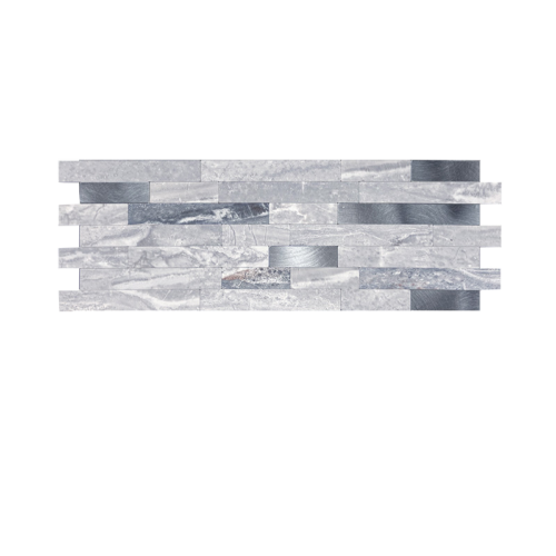 Best Price Peel and Stick Backsplash Wall Tile PVC Mixed Metal Wall Panel in Dark Beige for Kitchen Bathroom Home Decor