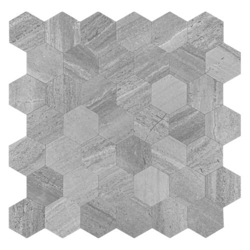 Best Seller Brown Hexagon Peel and Stick Composite Wall Tiles Home Decor Waterproof Backsplash Kitchen Self Adhesive Mosaic