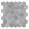Best Seller Brown Hexagon Peel and Stick Composite Wall Tiles Home Decor Waterproof Backsplash Kitchen Self Adhesive Mosaic