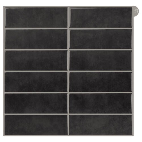 Peel and Stick Rectangular Grid Wall Tiles