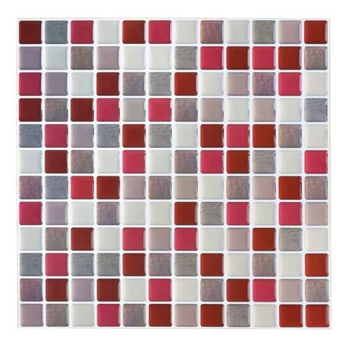 Decorative Wall Tile 3D Peel and Stick Self Adhesive Backsplash Mosaic Tile