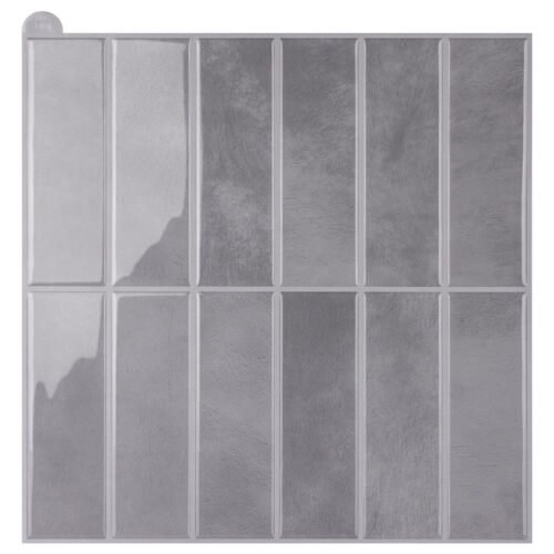Peel and Stick Rectangular Grid Wall Tiles