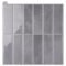 Peel and Stick Rectangular Grid Wall Tiles
