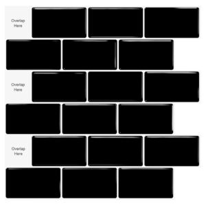 3D Faux Tiles DIY Wall Stickers Self-Adhesive Thick Wallpaper