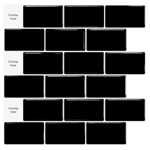 3D Faux Tiles DIY Wall Stickers Self-Adhesive Thick Wallpaper