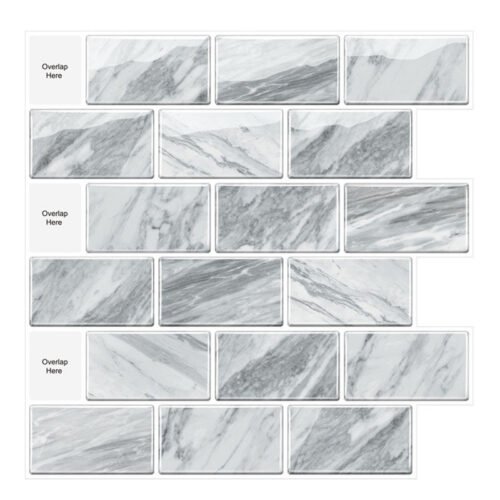 3D Faux Tiles DIY Wall Stickers Self-Adhesive Thick Wallpaper