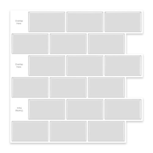 3D Faux Tiles DIY Wall Stickers Self-Adhesive Thick Wallpaper