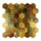 Best Seller Brown Hexagon Peel and Stick Composite Wall Tiles Home Decor Waterproof Backsplash Kitchen Self Adhesive Mosaic