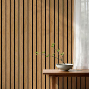 UDK Modern 0.6*3M Self-Adhesive 3D Wood Pattern Grille Sticker