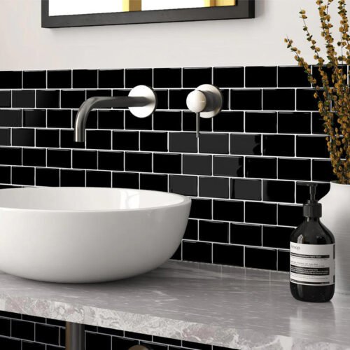3D Faux Tiles DIY Wall Stickers Self-Adhesive Thick Wallpaper