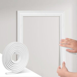 Waterproof Modern Geometric Peel Stick Flexible Self Adhesive Wall Trim Molding