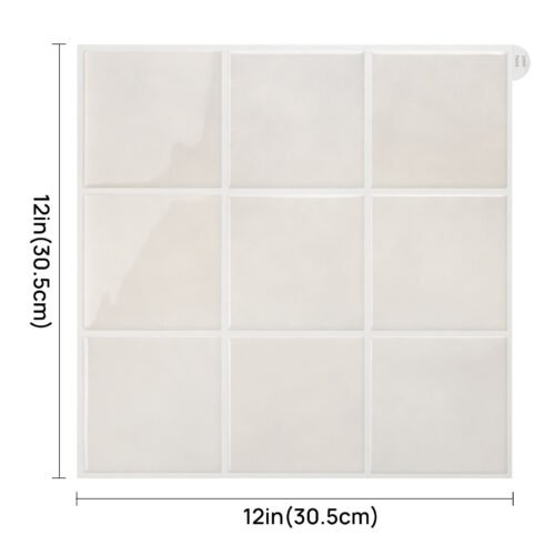 White square Peel and Stick Tile