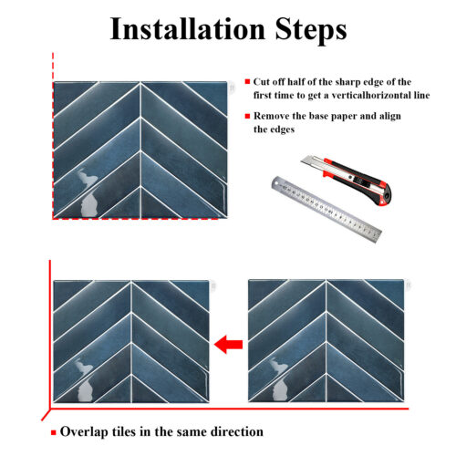 New Arrival Smart Wall Tiles Decor Peel and Stick Blue Marble 3D Tile Kitchen Bathroom Backsplash 3D Wall Tile PU Waterproof