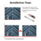 New Arrival Smart Wall Tiles Decor Peel and Stick Blue Marble 3D Tile Kitchen Bathroom Backsplash 3D Wall Tile PU Waterproof