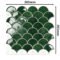 Green Peel and Stick Backsplash Fish Scale Tile