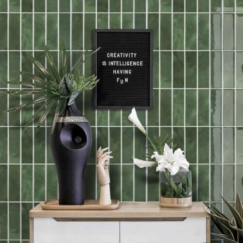 Peel and Stick Rectangular Grid Wall Tiles
