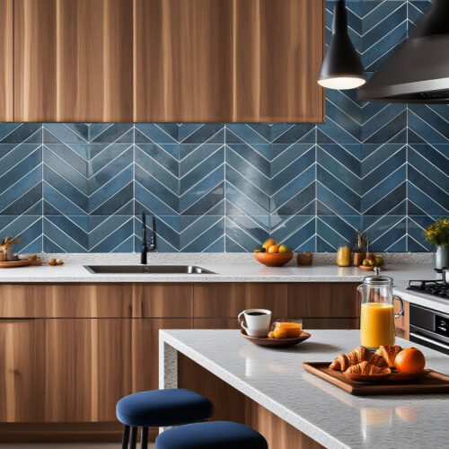 New Arrival Smart Wall Tiles Decor Peel and Stick Blue Marble 3D Tile Kitchen Bathroom Backsplash 3D Wall Tile PU Waterproof