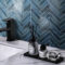 New Arrival Smart Wall Tiles Decor Peel and Stick Blue Marble 3D Tile Kitchen Bathroom Backsplash 3D Wall Tile PU Waterproof
