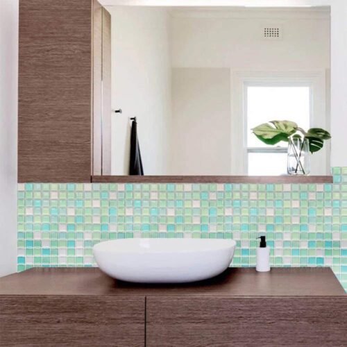 Decorative Wall Tile 3D Peel and Stick Self Adhesive Backsplash Mosaic Tile