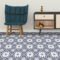 Purple and White Moroccan Self-adhesive Floor