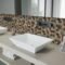 Best Seller Brown Hexagon Peel and Stick Composite Wall Tiles Home Decor Waterproof Backsplash Kitchen Self Adhesive Mosaic