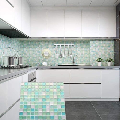Decorative Wall Tile 3D Peel and Stick Self Adhesive Backsplash Mosaic Tile