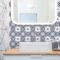 Purple and White Moroccan Self-adhesive Floor