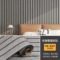 UDK Modern 0.6*3M Self-Adhesive 3D Wood Pattern Grille Sticker