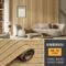 UDK Modern 0.6*3M Self-Adhesive 3D Wood Pattern Grille Sticker