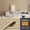 UDK Modern 0.6*3M Self-Adhesive 3D Wood Pattern Grille Sticker