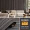 UDK Modern 0.6*3M Self-Adhesive 3D Wood Pattern Grille Sticker