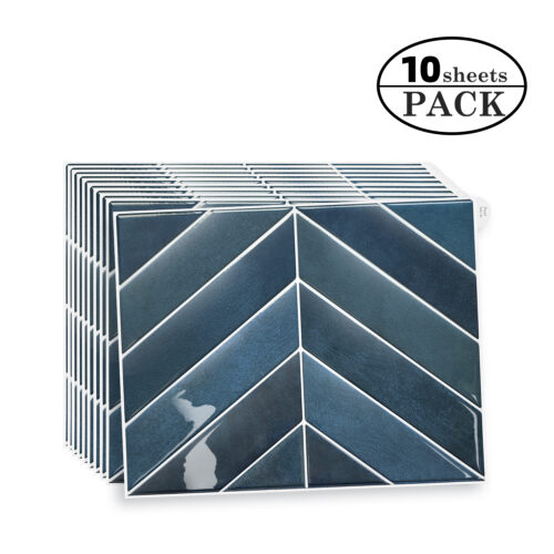 New Arrival Smart Wall Tiles Decor Peel and Stick Blue Marble 3D Tile Kitchen Bathroom Backsplash 3D Wall Tile PU Waterproof