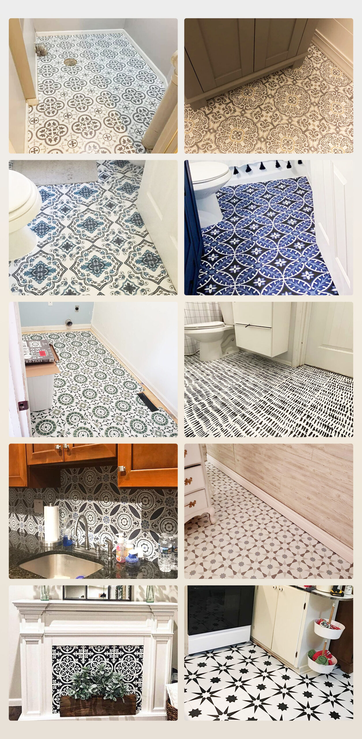 Azulejos autoadhesivos para suelos en reformas de alquiler sin riesgo