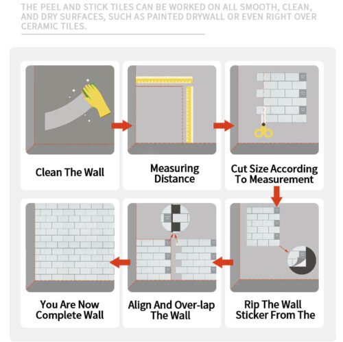 Hot Lantern Peel and Stick Backsplash Tiles