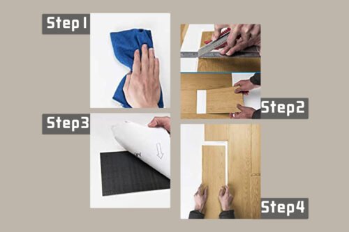 Self Adhesive Peel and Stick Vinyl Pvc Floor Sticker Tiles