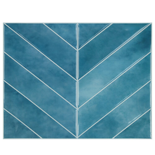 New Arrival Smart Wall Tiles Decor Peel and Stick Blue Marble 3D Tile Kitchen Bathroom Backsplash 3D Wall Tile PU Waterproof