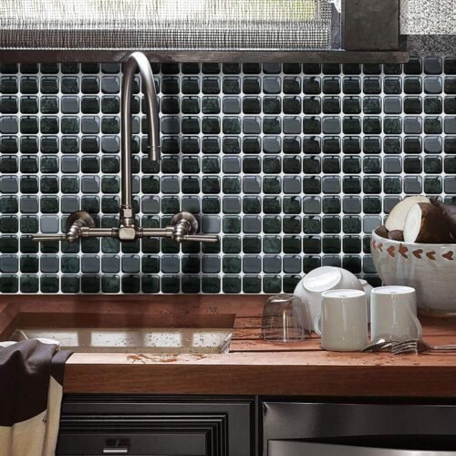 Decorative Wall Tile 3D Peel and Stick Self Adhesive Backsplash Mosaic Tile