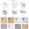 3D Faux Tiles DIY Wall Stickers Self-Adhesive Thick Wallpaper